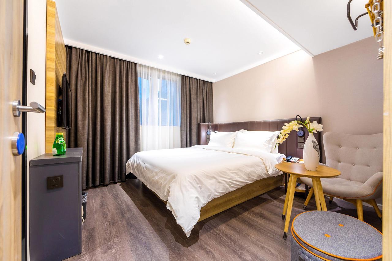 Hanting Premium Hotel Shanghai Dapu Bridge Riyueguang Shopping Mall Eksteriør billede